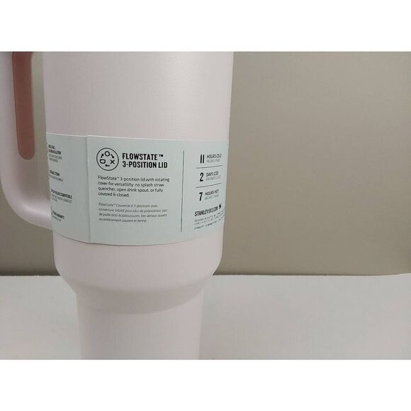 Stanley Quencher H2.0 40 oz Tumbler New Rose Quartz - Picture 5 of 6